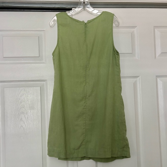 Madewell Light Green Marina Linen Dress - Picture 2 of 3